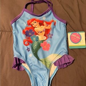 Little Mermaid Swimwear 12 Months Baby Girl Disney One Piece Swim Suit Ariel